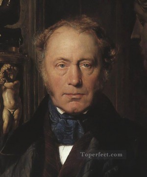 comte portrait head Hippolyte Delaroche Oil Paintings